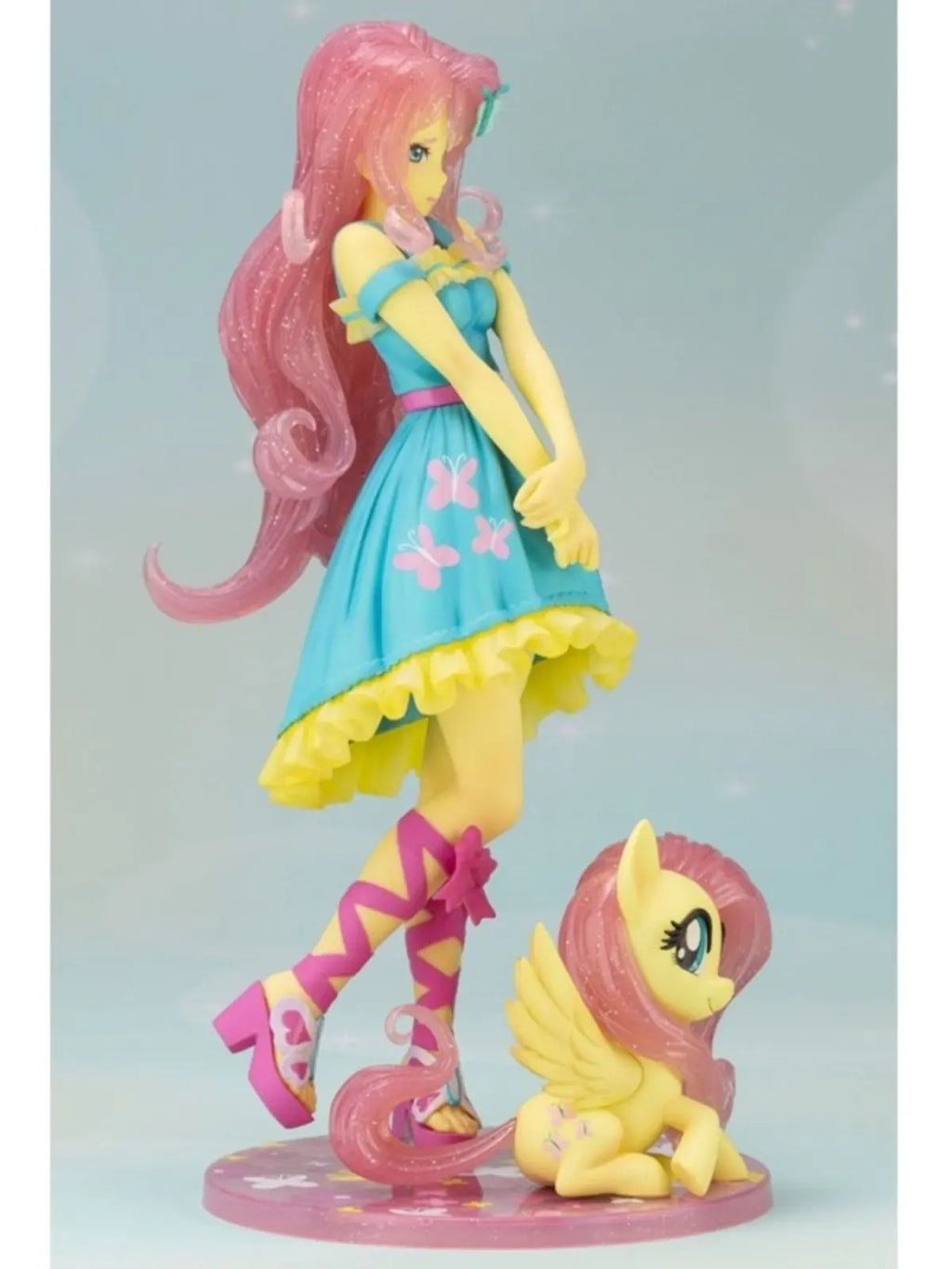 In Stock Original Genuine KOTOBUKIYA BISHOUJO STATUE Fluttershy 22cm 1/7 Anime Portrait Model Toy Collection Gift