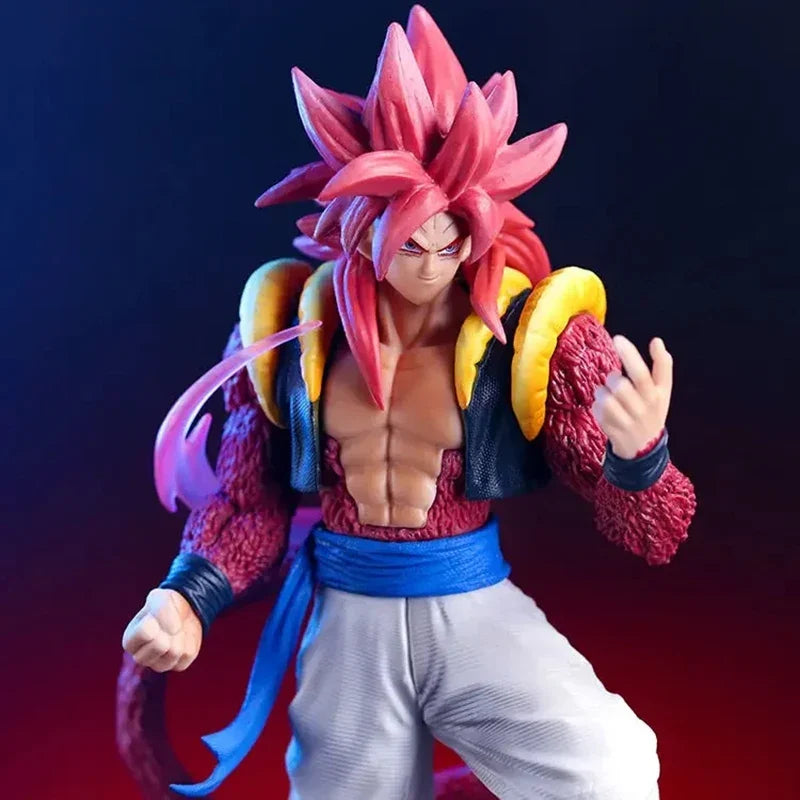 Dragon Ball Gogeta Super Saiyan 4 Action Figure 25cm Son Goku With Vegeta Combined Figurine Pvc Model Dolls Toys Gifts