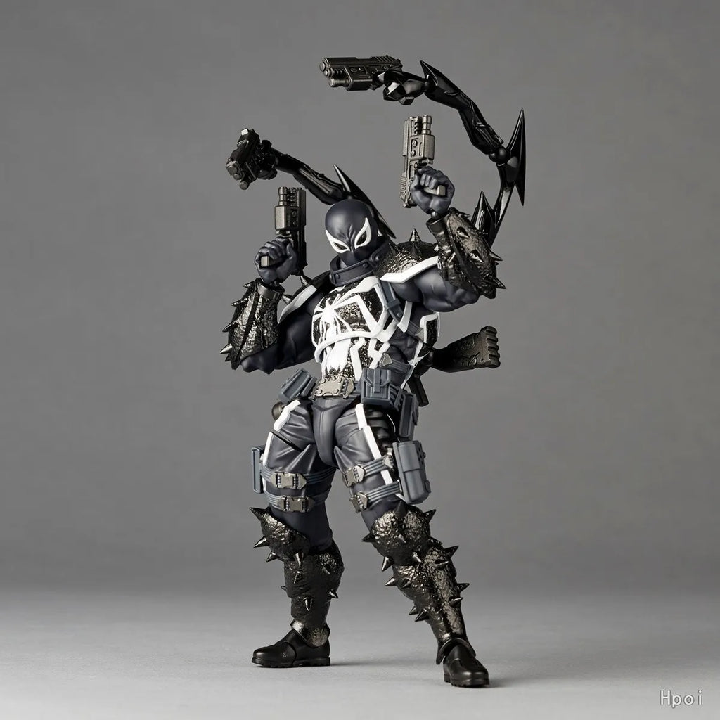 16cm  Marvel Comics Movie Figures Movable Secret Agent Venom Action Figure Statue Model Doll Collection Toys Gifts