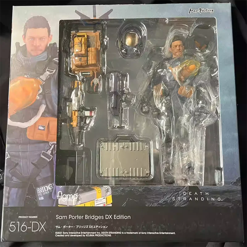 Original Genuine Max Factory Figma 516 DX Deluxe Edition Death Stranding Sam Porter Bridges 16cm Model Action Figure Doll Toy