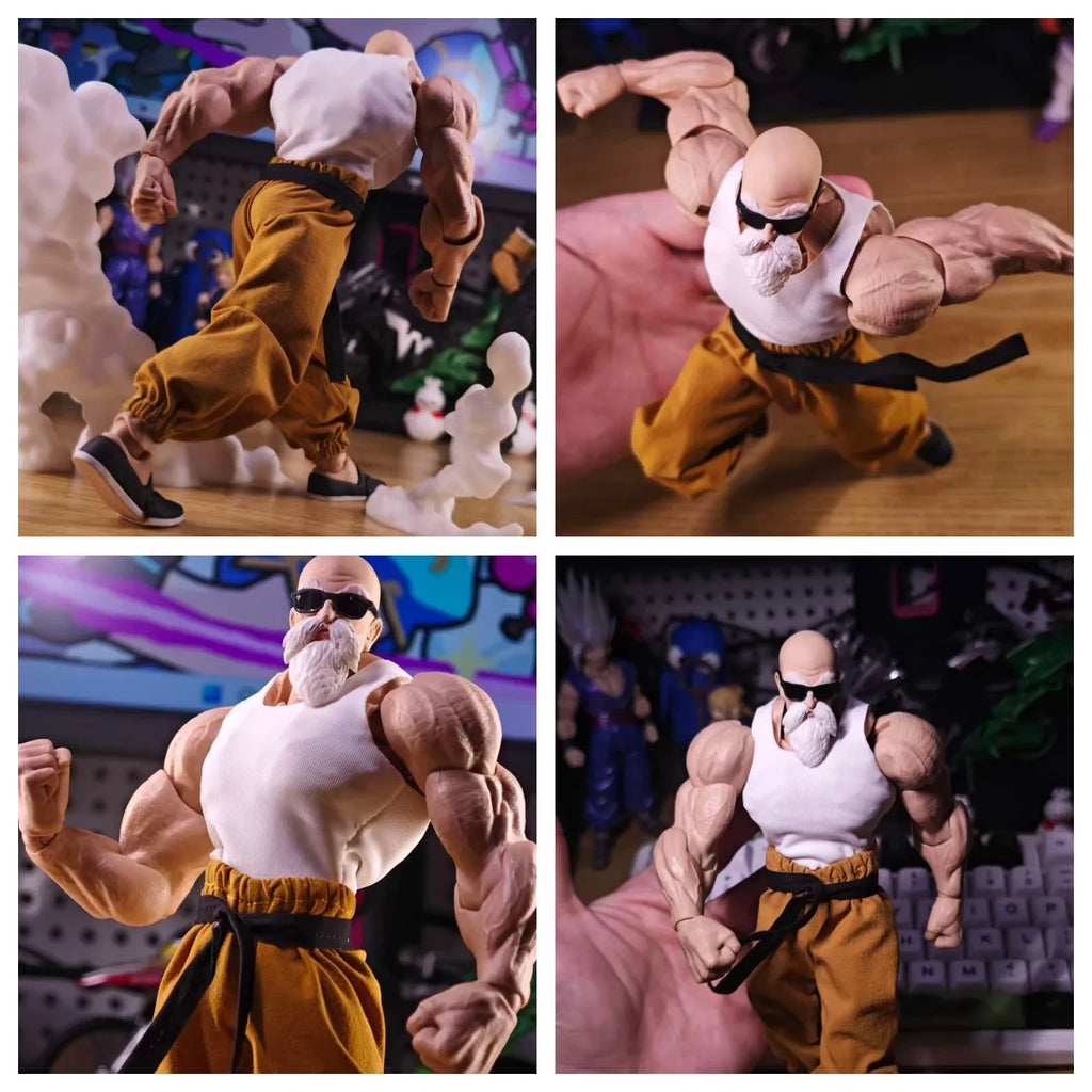 In Stock SHF Dragon Ball RTournament of Powe Kame Sennin Master Roshi Clothes Romankey Doll Anime Action Figure Collection Toy