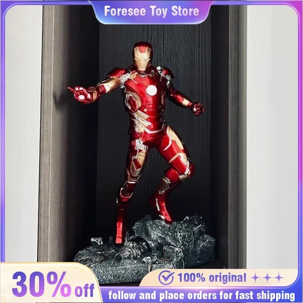 in stock 50cm The Avengers iron man popular action figure Desktop Decor Collection Toy for Kid Birthday & Spring Festival Gift