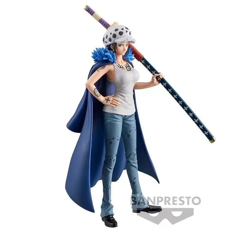 Anime Original Bandai ONE PIECE Trafalgar D. Water Law Anime Action Figures Collection Ornaments Figure Toys Birthday Gift