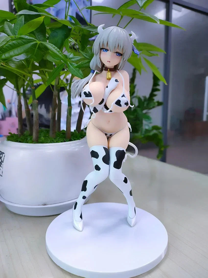 22cm Uzaki-chan wa Asobitai! Tsuki Uzaki Sexy Anime Girl Figure DreamTech Cow Pattern Bikini Action Figure Adult Model Toys Gift