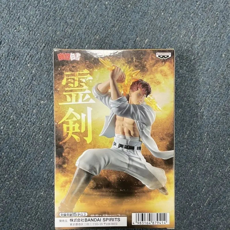 In Stock Bandai Banpresto Yu Yu Hakusho Dark Tournament Kazuma Kuwabara Spirit Sword Action Pose Prize Figure Anime Collectible