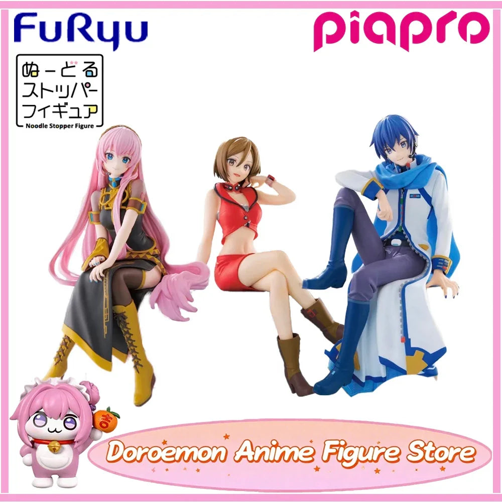 In Stock Original Furyu Noodle Stopper Vocaloid Piapro Characters Kaito Meiko Megurine Luka Anime Cartoon Figures Model Toys