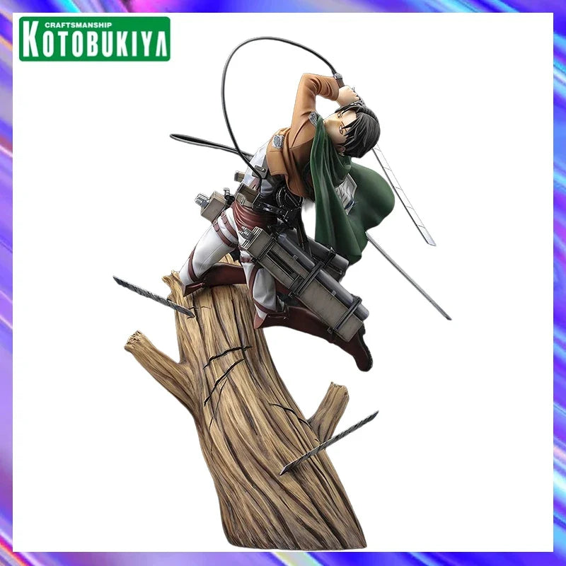 Original in Stock KOTOBUKIYA ARTFX J Attack on Titan Levi Ackerman 1/8 Figures Model Toys Gifts Collection Ornaments