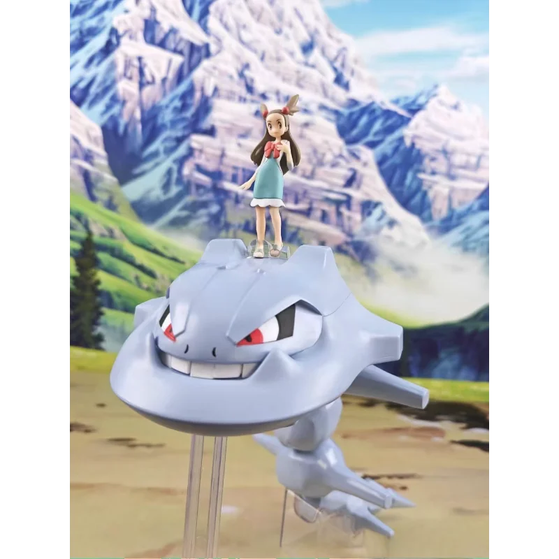 In Stock BANDAI Original Pokemon SCALE WORLD Johto Region Jasmine Steelix Anime Figure Toys Gift Collectible Model