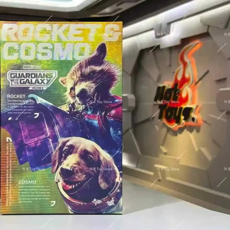 In Stock Genuine HOTTOYS HT MMS708 MMS548 Galaxy Guardians 3 Rocket Raccoon Cosmo Action Figure Model Toys