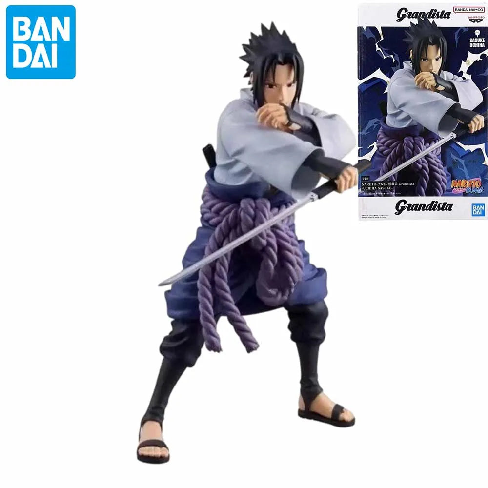 In Stock Original BANPRESTO Grandista Uchiha Sasuke Figure Anime Naruto Shippuden Model Genuine Boxed Toy WY