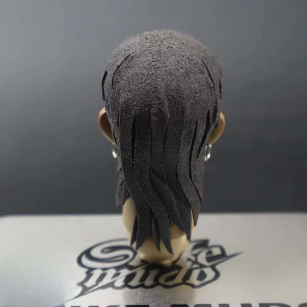Customized 1/6 Scale Trendy Anime Male Solider Head Sculpt Boy Transplanted Hair Head Played Model for 12in Action Figure Toy