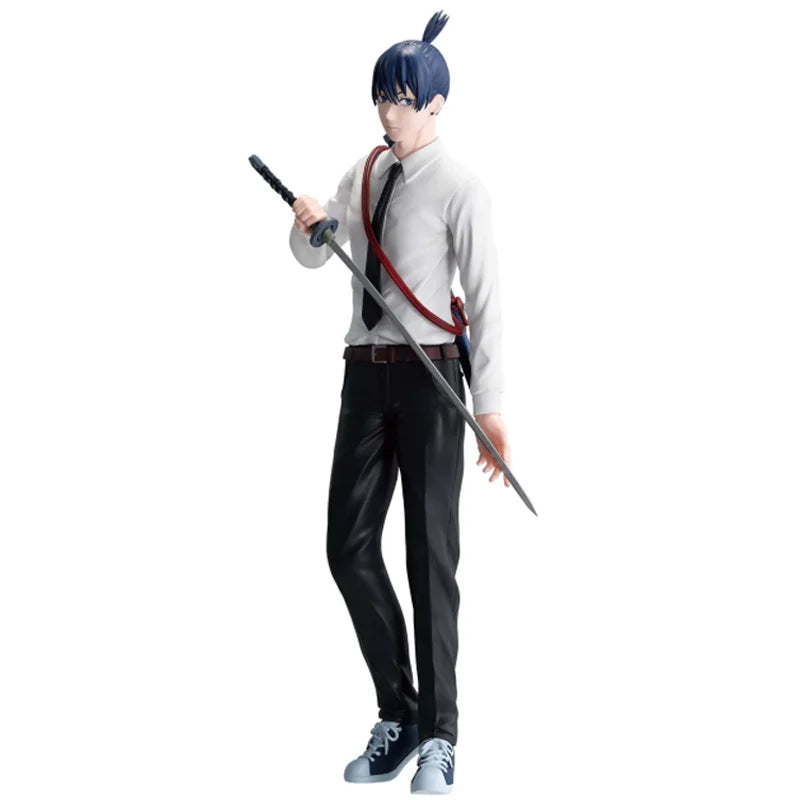 Genuine Bandai Banpresto Chainsaw Man Vibration Stars Aki Hayakawa PVC Original Anime Figure Model Collector Figurine Toys Gift