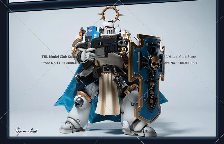 JOYTOY Warhammer 40k 1/18 Space Marines White Consuls Captain Messintus Clothes Cloak For 3.75inch Soldier Action Figure Model