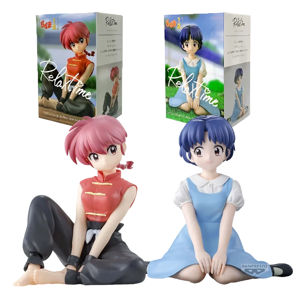 In Stock Original BANDAINAMCO BANPRESTO Ranma 1/2 Relax Time Shampoo Tendou Akane Ranma PVC Figure Model Collector Birthday Gift