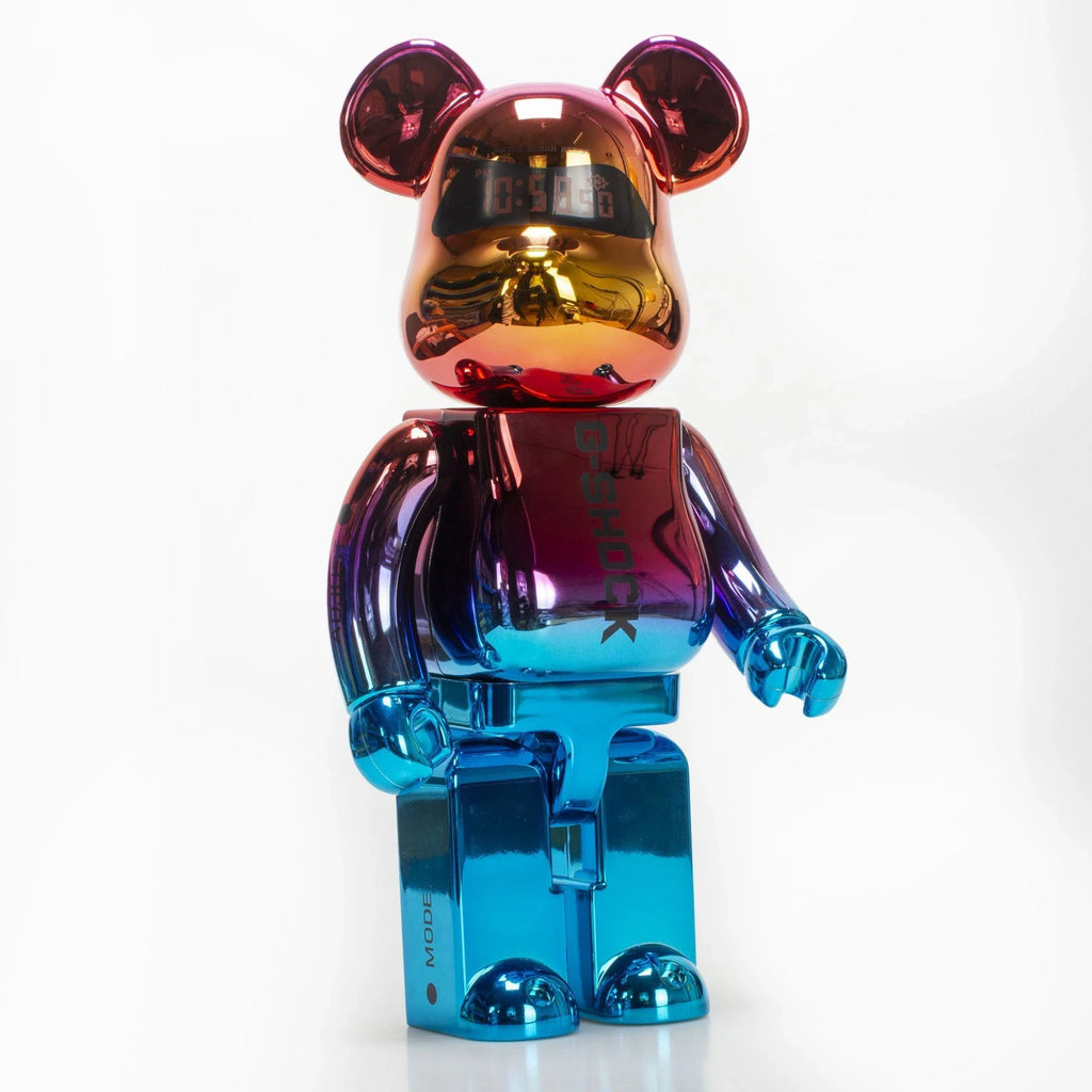 Bearbrick 400% Shanghai Night Electroplating Edition 28cm Height 11 inches Collection Gift Figure Home Decor Decoration Ornament