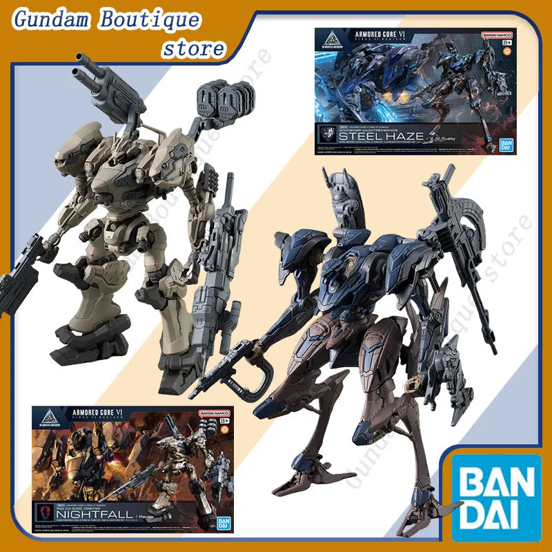 Bandai Genuine 30MM ARMORED CORE VI NIGHTFALL STEEL HAZE BD-011 MELANDER Liger Tail CC-2000 ORBITER Anime Figure Assembly Model