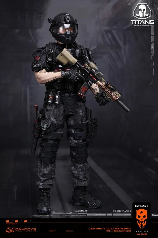 DAMTOYS Genuine Product GHOST SERIES SF001 Special Operations Center Titan Frank Action Figure Model Toys Movable Mode