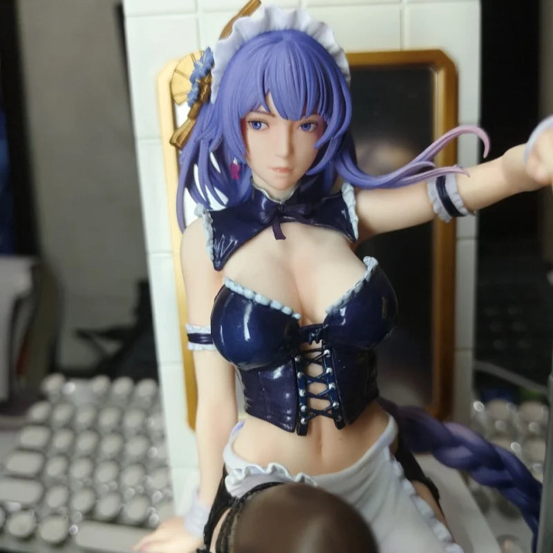 New  Gk Maid Bathroom Beelzebul Genshin Impact Girls Chinese Anime Girl Pvc Action Figure Toy Gk Game Collection Model Doll Gift