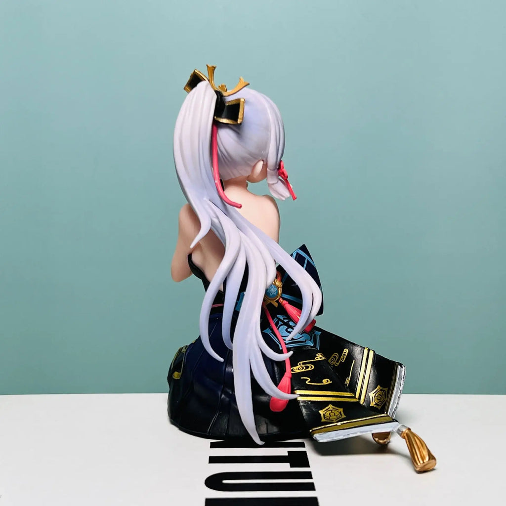 18cm Genshin Impact Anime Figure Kamisato Ayaka Sexy Beauty Girl Action Figures Decor Collectible Model Doll Toys Xams Gift