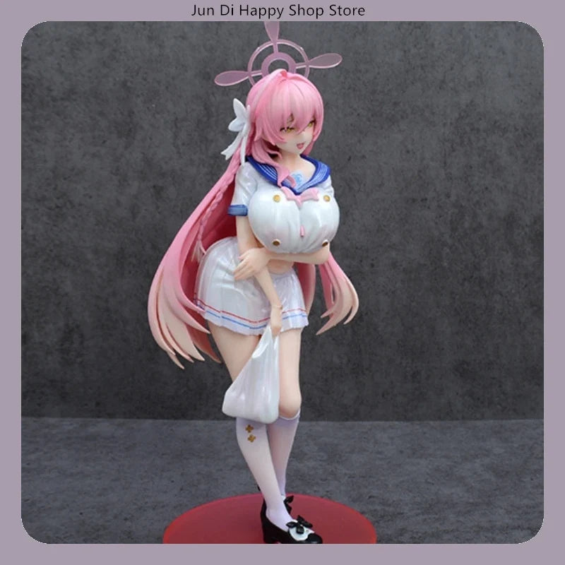 26cm Blue Archive Urawa Hanako Rainy Night School Uniform Standing Pose Anime Figure Model Statue Collection Desktop Decoration