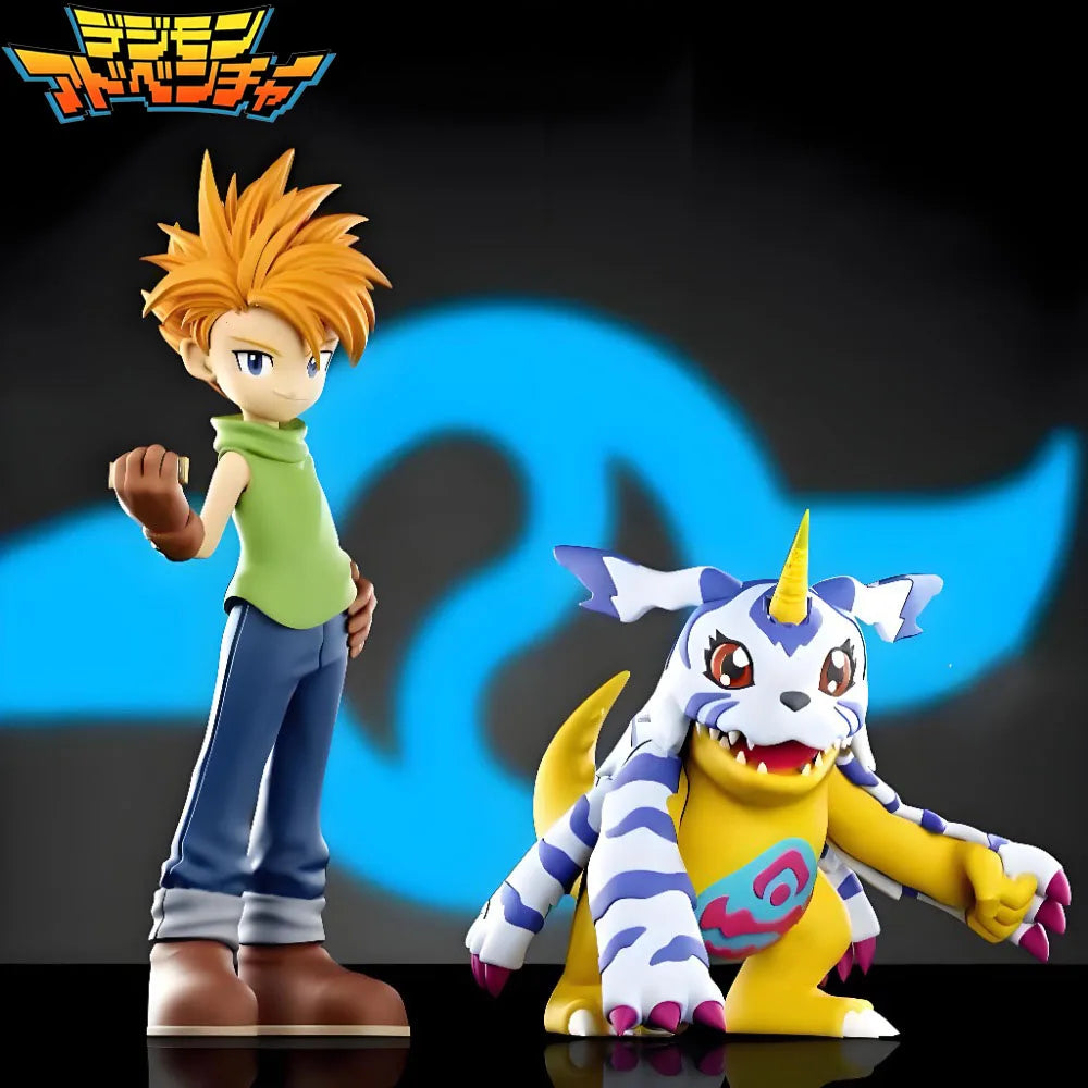 8-16.5cm Anime Digimon Adventure Figure Ishida Yamato And Gabumon Action Figure PVC Collectible Model Toys Gifts