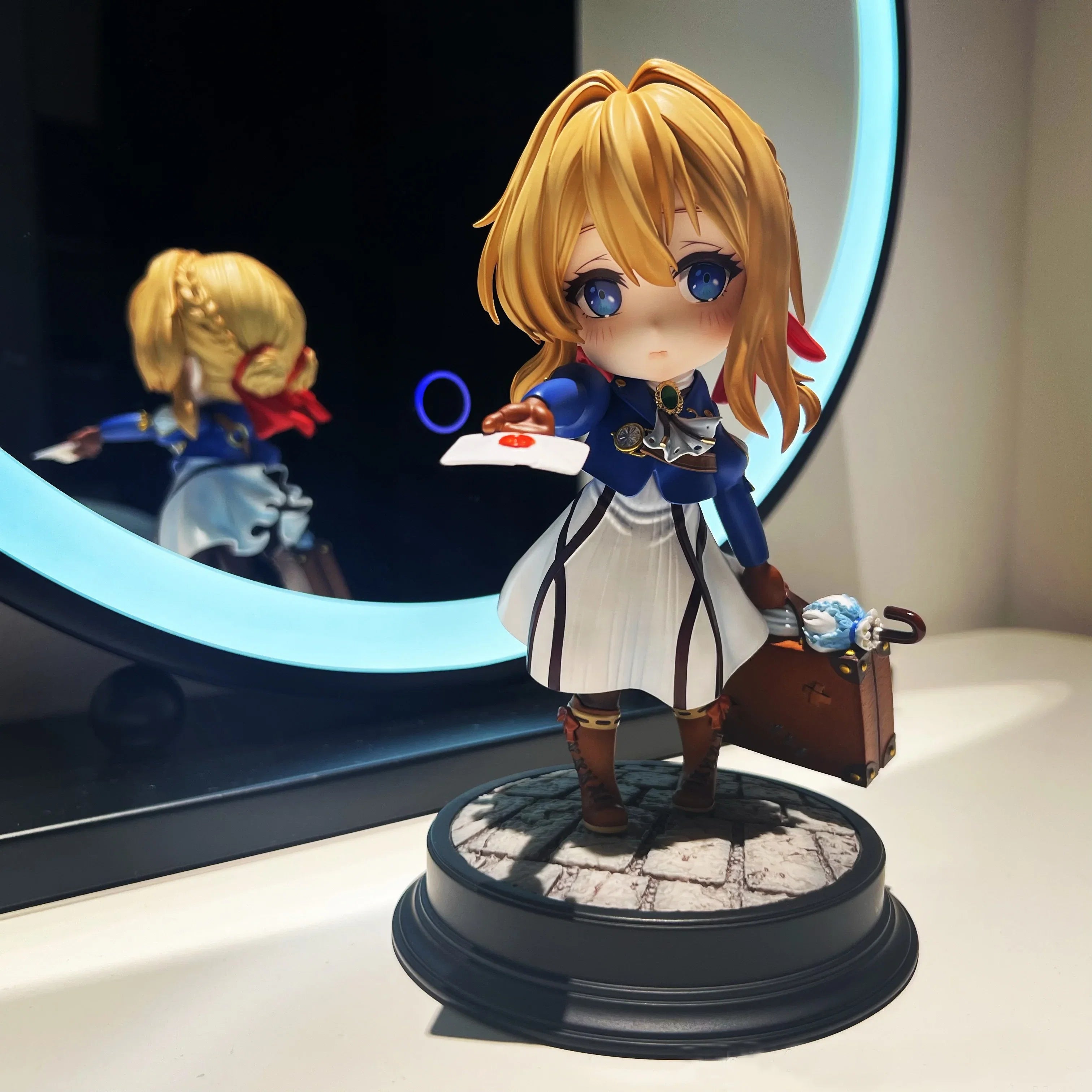 Violet Evergarden Figure Q Version Cute Girls Anime Figures Statue Model Collection Doll Room Decoration Toy Kid Christmas Gifts