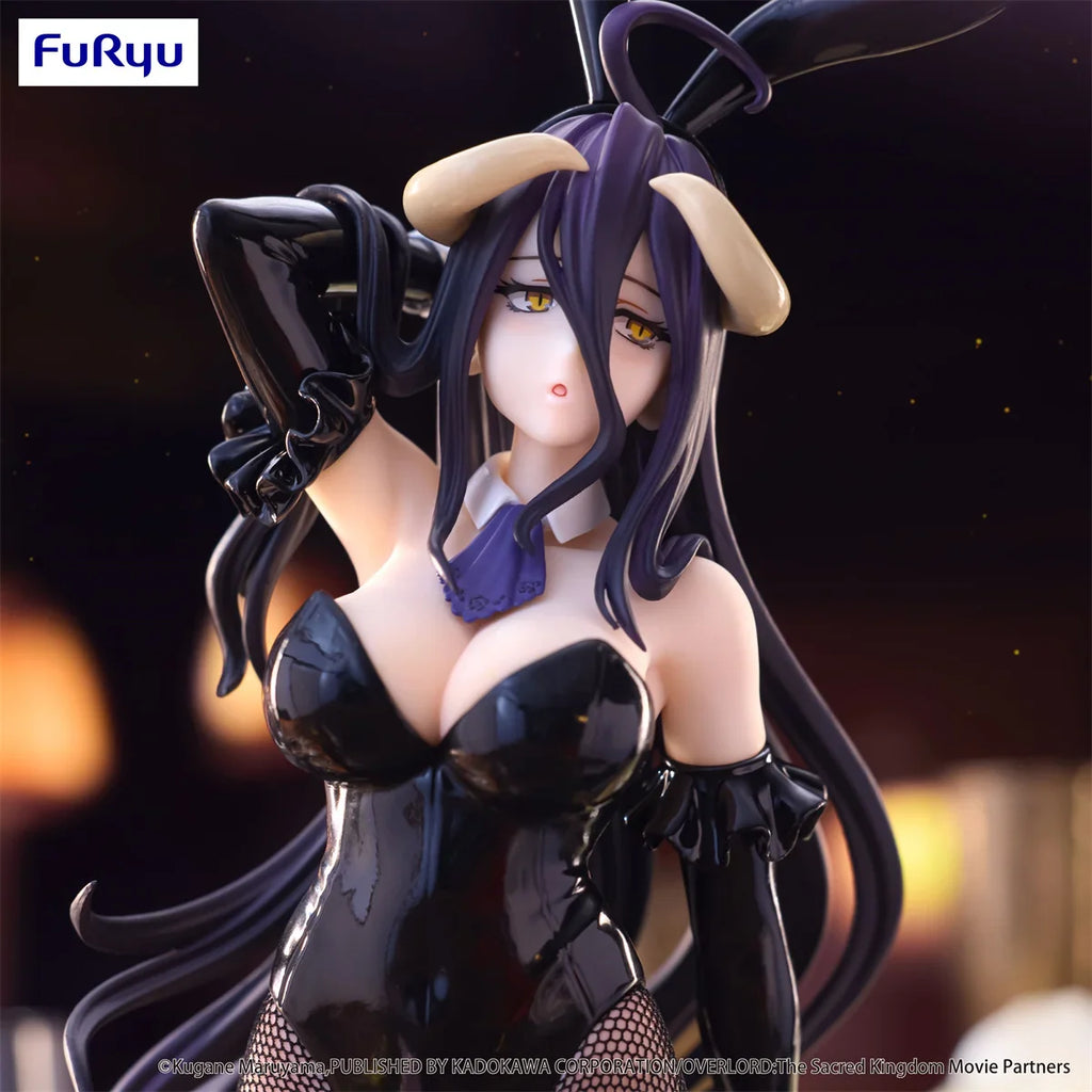 In Stock FuRyu BiCute Bunnies OVERLORD Albedo Bunny Girl -Black Style Ver.- 30CM PVC Anime Action Figures Model Collection Toy
