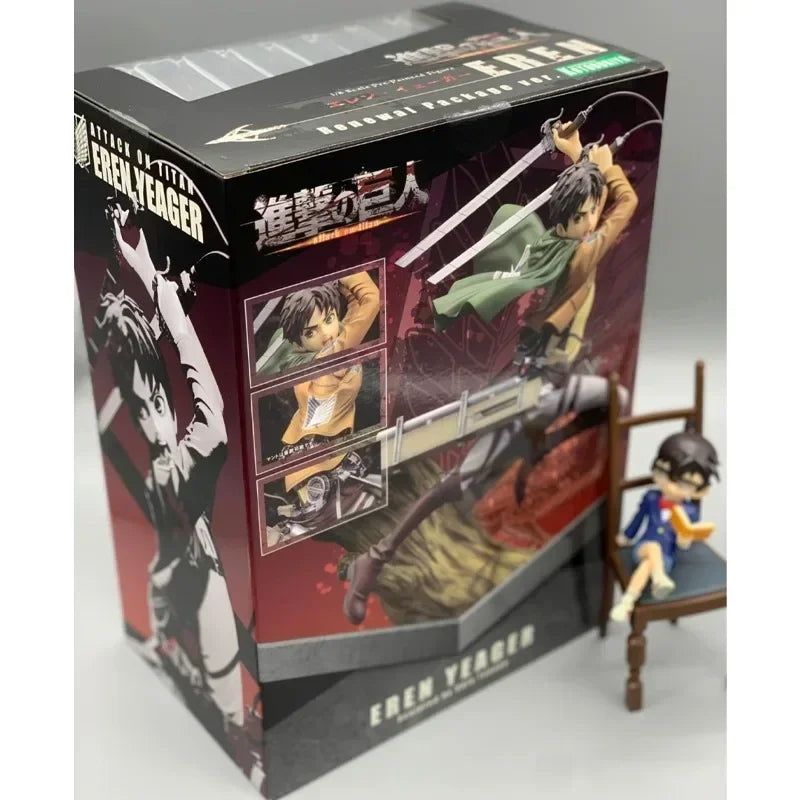 Kotobukiya ARTFX J Eren Yeager Original Anime Figure Attack on Titan Figurine Collection Model Toy