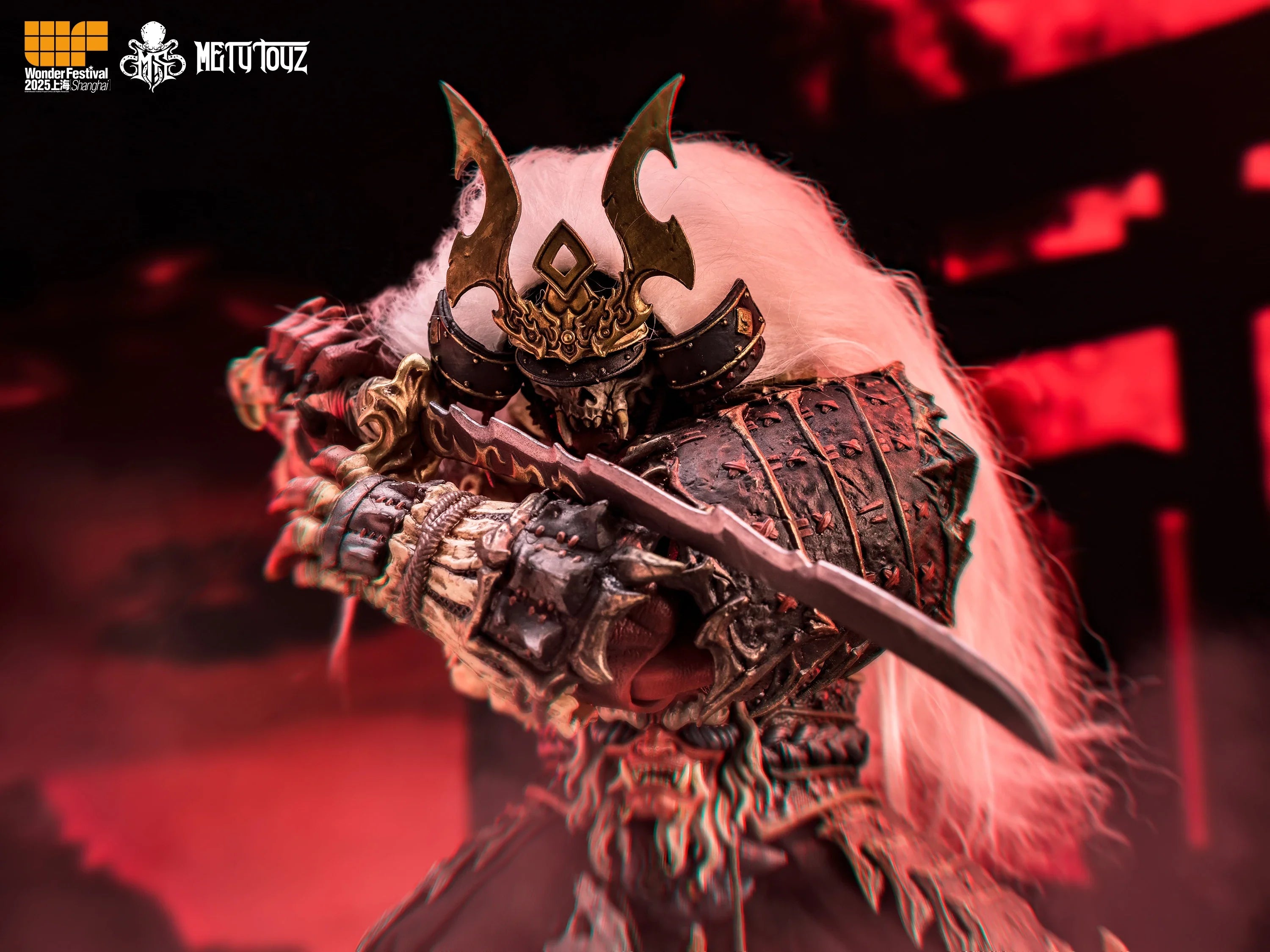Metytoyz Memory Toys Adventurer World Wave Red Ghost Japanese Orcs Ghost faced Asura Action Figure Collection Model Doll Toys