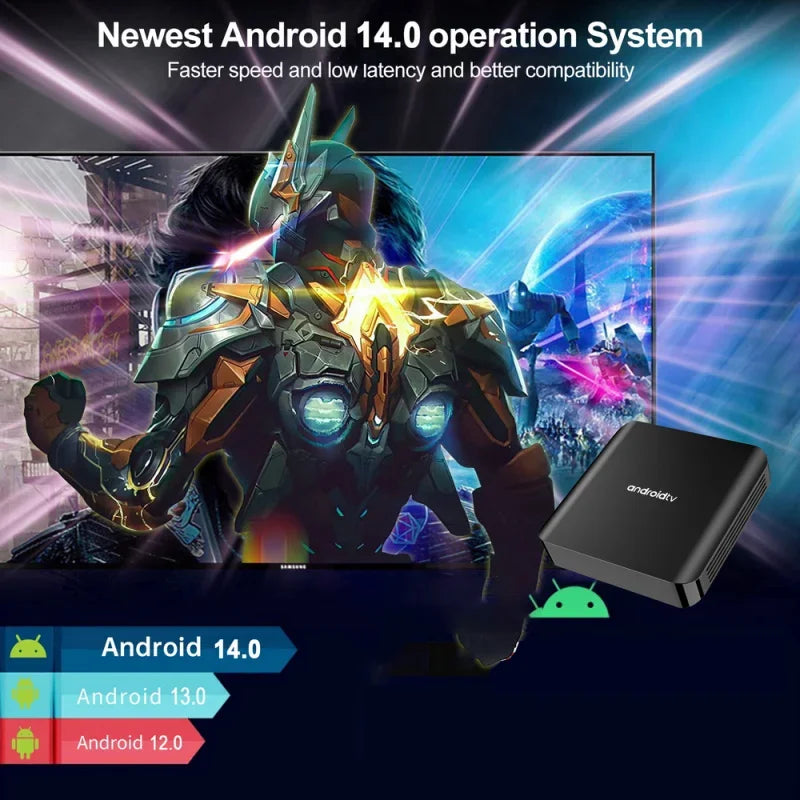 TV98 ATV Plus TV Box Android 14 8GB 128GB HD 4K 8K Allwinner Quad Core WiFi 4G 5G BT5.0 Streaming Smart Media Player iptv