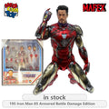 Medicom Toy Original MAFEX Avengers: Endgame Serie 195 Iron Man 85 Armored Battle Damage Edition Anime Actionfigur Modell Spielzeug