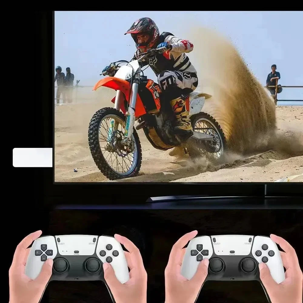 M15 Game Stick Mini TV Handheld Game Console 20000+ Retro GameWireless Gamepads Video Game 64G HD Output Two-player for PS1