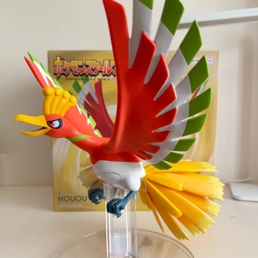 Bandai Scale World Johto Region Anime Figure Model - Ho-Oh & Lugia 1/12 Collectible Toys 24cm Action Figures For Christmas Gifts