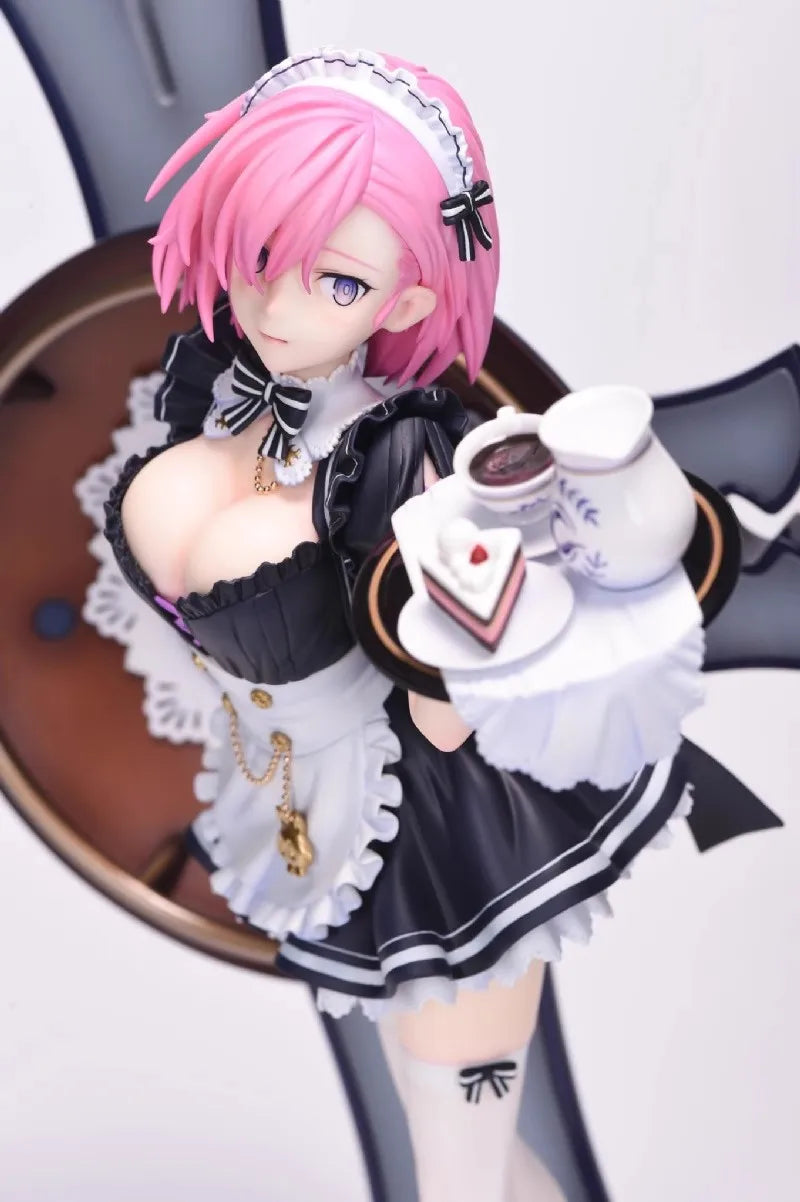 1/4 Anime Mash Kyrielight Fate/Grand Order Shielder Kit kawaii Resin GK DIY White Assembly GK Model Statue Toys doll Collection