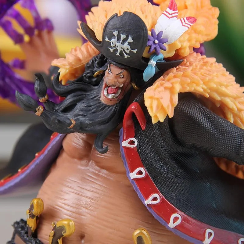 22cm One Piece Anime Figure Blackbeard Action Figurine Black Beard Marshall D Teach Gk Pvc Statue Model Collection Doll Toy Gift