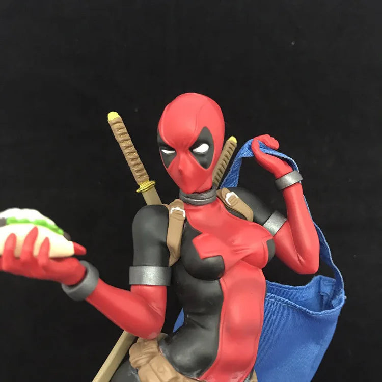 Lady Deadpool 24cm Action Figure X Men Anime Cartoon Bishoujo Statue Model Toy Doll Room Decor Collection Birthday Xmas Gift Kid