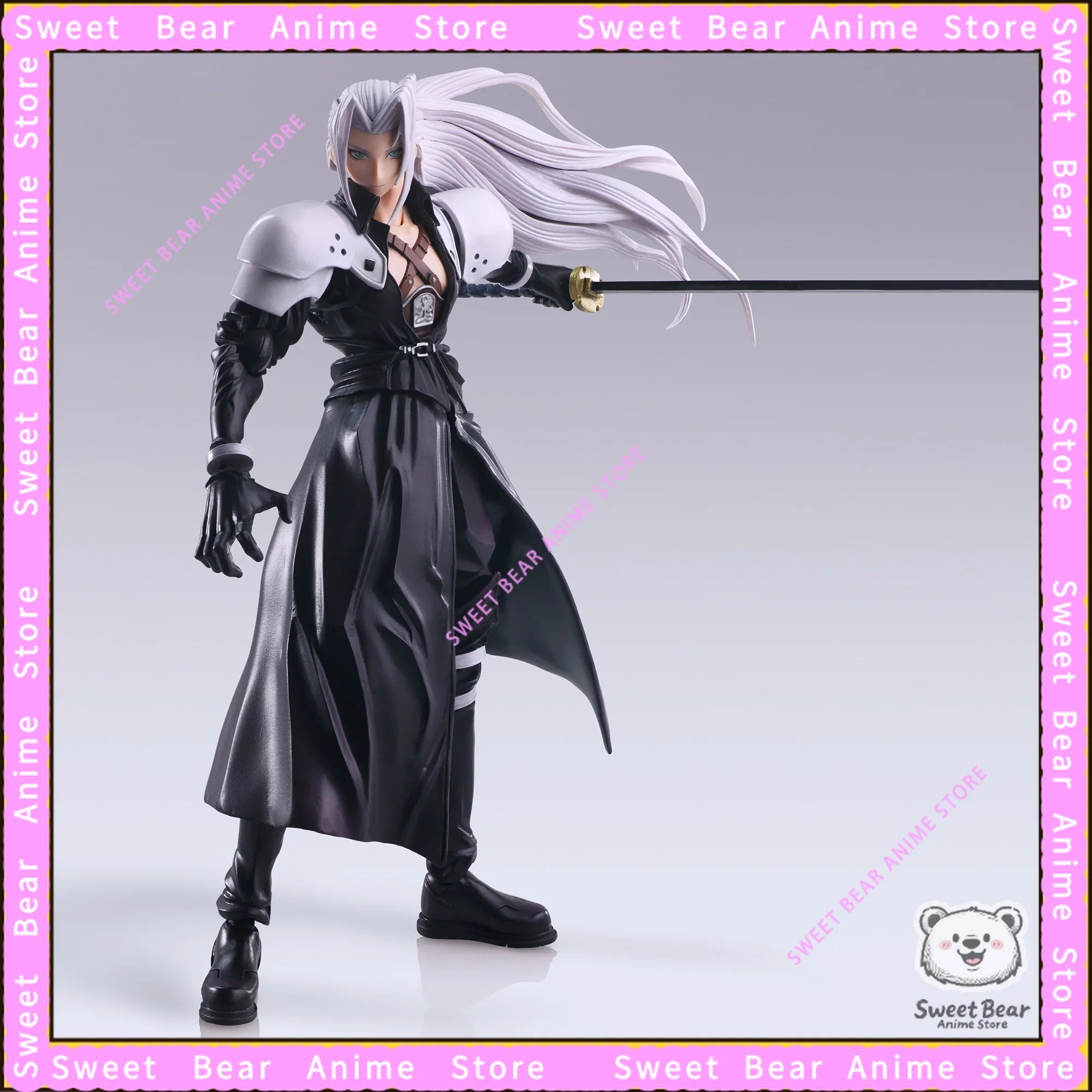 In Stock Square Enix Final Fantasy VII BRING ARTS Sephiroth Action Figure Anime Model Trendy Toys Desktop Doll Collectibles