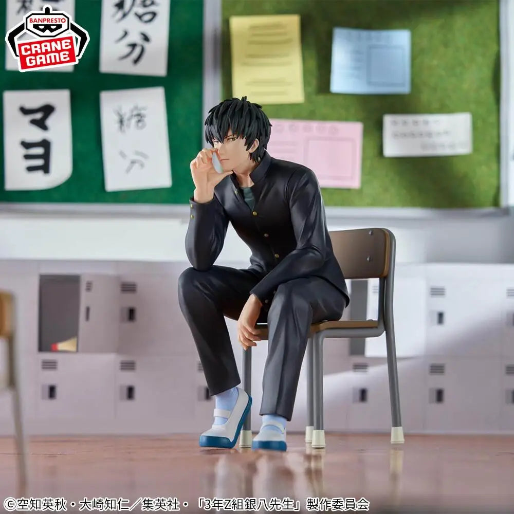 In Stock Genuine BANPRESTO Gintama 3rd Year Z Group Ginpachi Teacher Desk Figure Hijikata Toushirou Figure Anime Model Toy