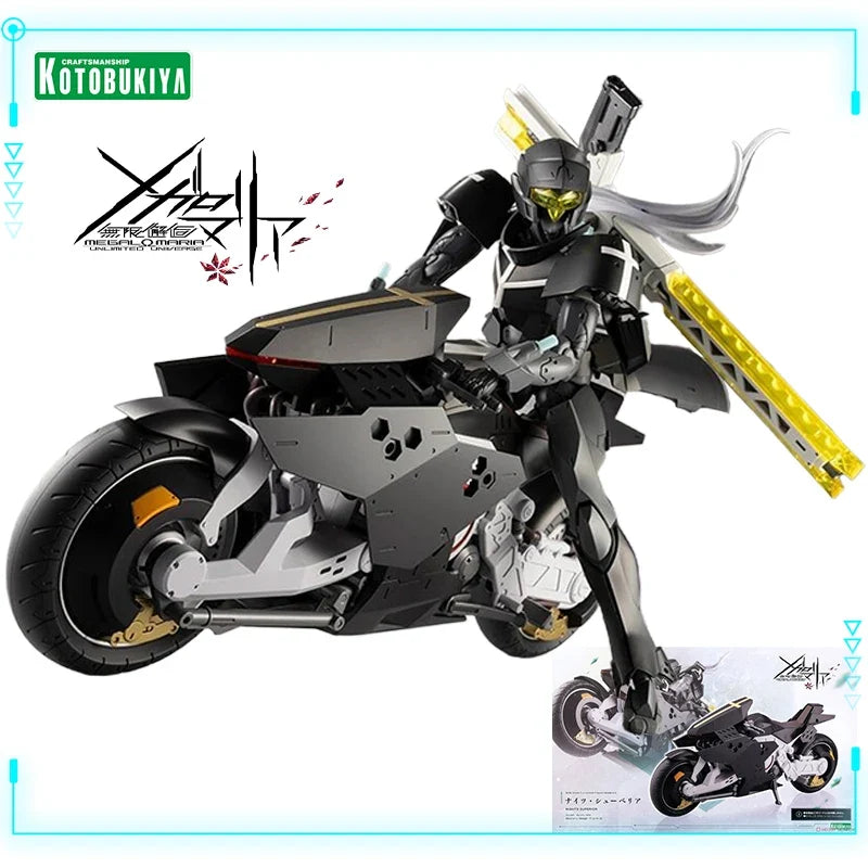 Kotobukiya Original Genuine Megalomaria Unlimited Universe Nights Superior 24.8cm Motorcycle Action Figure Toys Assembly Model