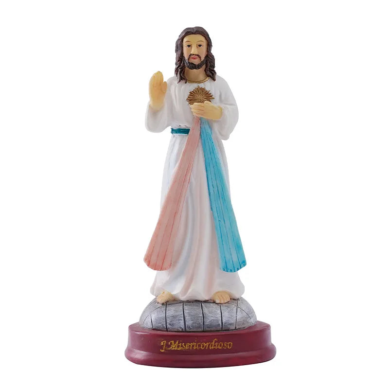 High 13.5CM Classical Hand Raising Figure Ornaments Easter Decoration Resin Crafts Gifts