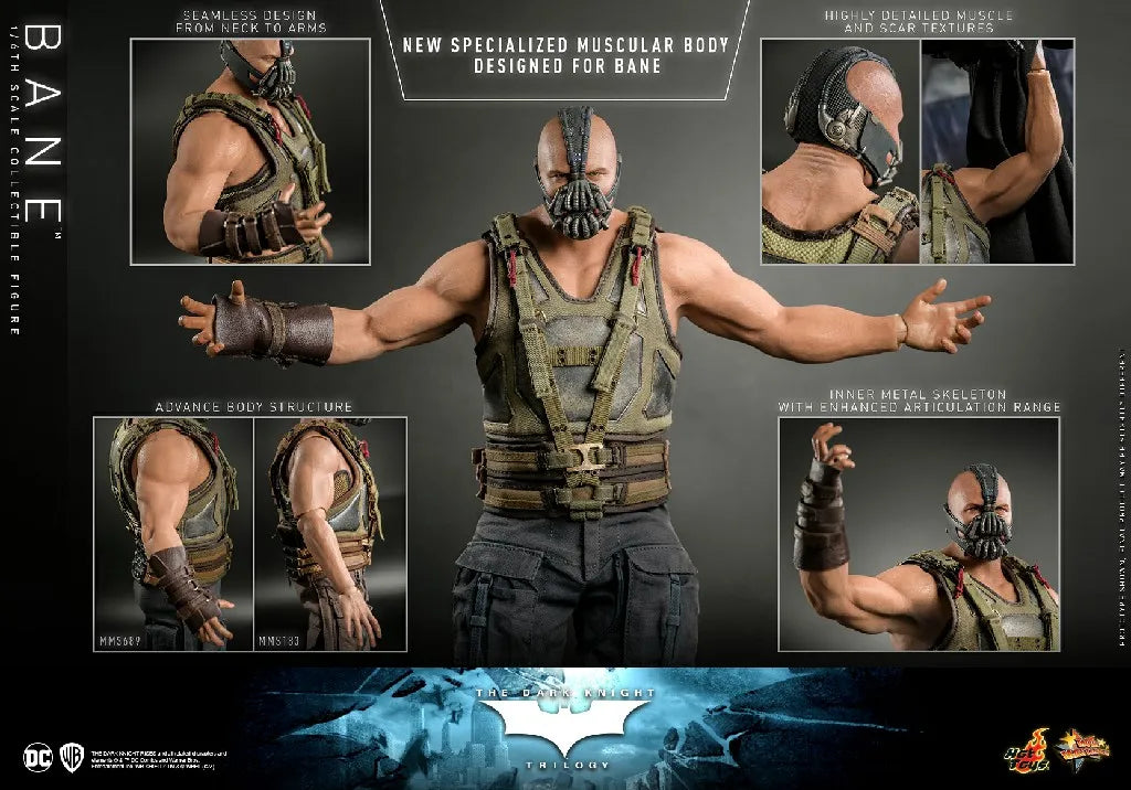[In Stock] HOTTOYS HT MMS689 Batman Dark Knight Rises Bain 2.0 Mobile Soldier Figure Set