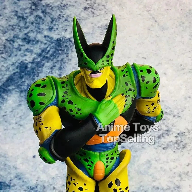 30cm/11.81in Anime Dragon Ball Z Figure Super Saiyan Second Form Cell Figure PVC Collectible Model Toys Gifts