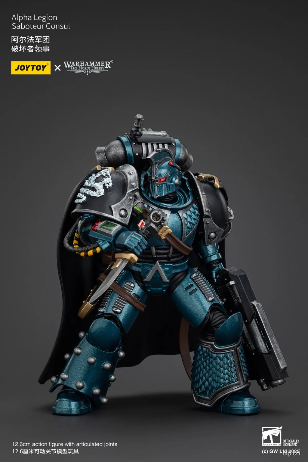 【SF】JOYTOY 1/18 Action Figure Warhammer 40K  Alpha Legion Saboteur Consul  Prime Model Toy Gift