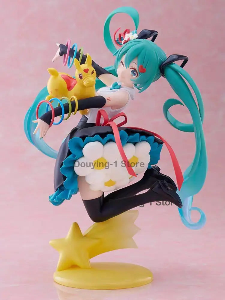 In Stock Taito Hatsune Miku × Rody 39 Linkage Commemorative Figurine 15cm PVC Genuine and Brand New Action Figure