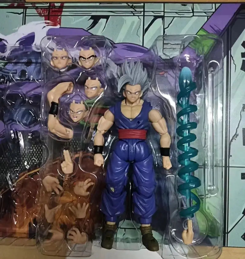 Dragon Ball New Shf Black Goku Saiyan Zamasu Pink-Jointed Action Figure Model Figurine Anime Collection Decoration Model Toys