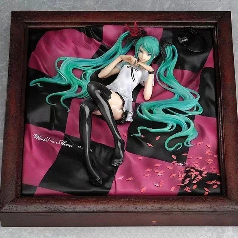 Spot SaleGOOD SMILE Original GSC MIKU Hatsune Miku Figure World Is Mine Photo Frame Ver. Figure Model Collection Toy Giftin Stoc