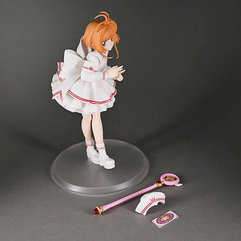 Kinomoto Sakura Figures 22cm Card captor Sakura Figure Pvc Anime Models Statue Collection Toy Desk Decoration Kids Birthday Gift