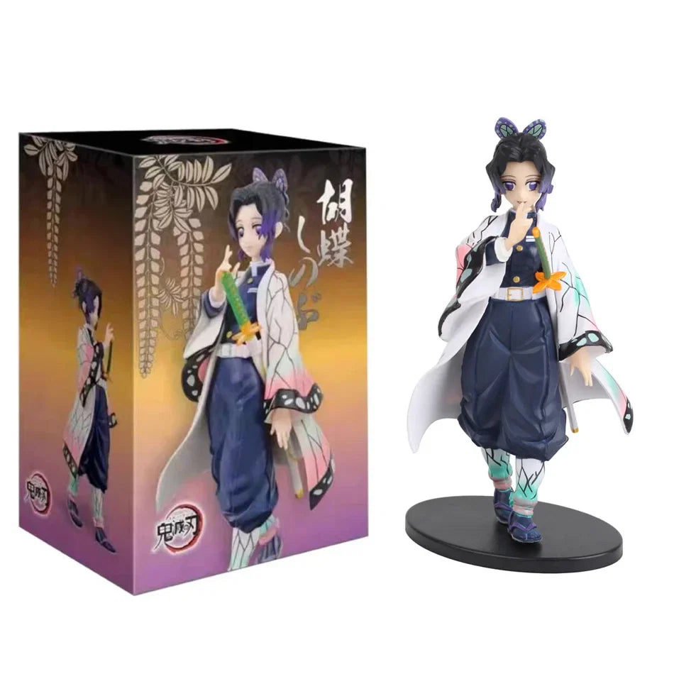 Anime 16CM Demon Slayer Kimetsu No Yaiba Figure Kamado Tanjirou Action Figure Agatsuma Zenitsu Nezuko Warrior PVC Model Toys AAA