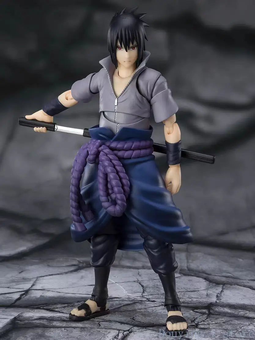 In Stock BANDAI Naruto Shf S.H.Figurats Uchiha Sasuke 2.0 Exclusive Animation Model Action Figure Toy Collection
