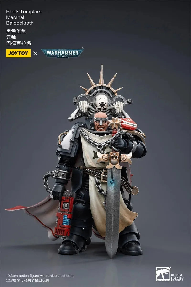【Accessories】Joytoy Warhammer 40K 1/18 Action Figures Black Templars Marshal Baldeckrath 12.3cm  Model Toy